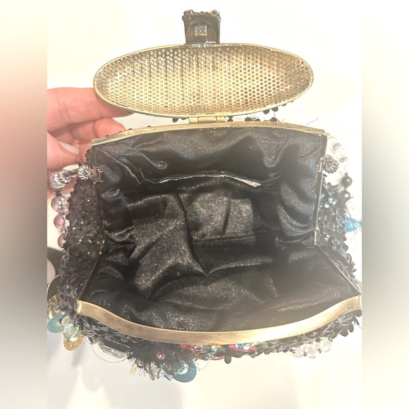 Mary Frances Black Beaded Mini Bag - Picture 2 of 7